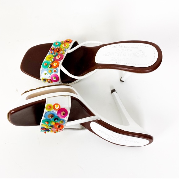 Donald J. Pliner Shoes - Donald J. Pliner White Cairo Platform Heels